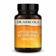 Bottle of Dr. Mercola Liposomal Vitamin D3 with label