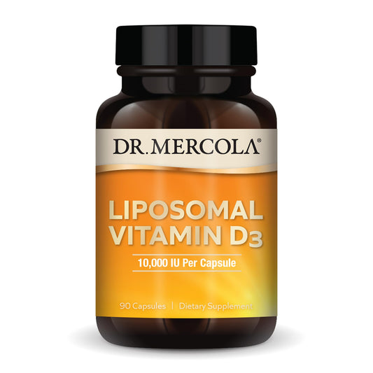 Dr. Mercola Liposomal Vitamin D3 bottle with label