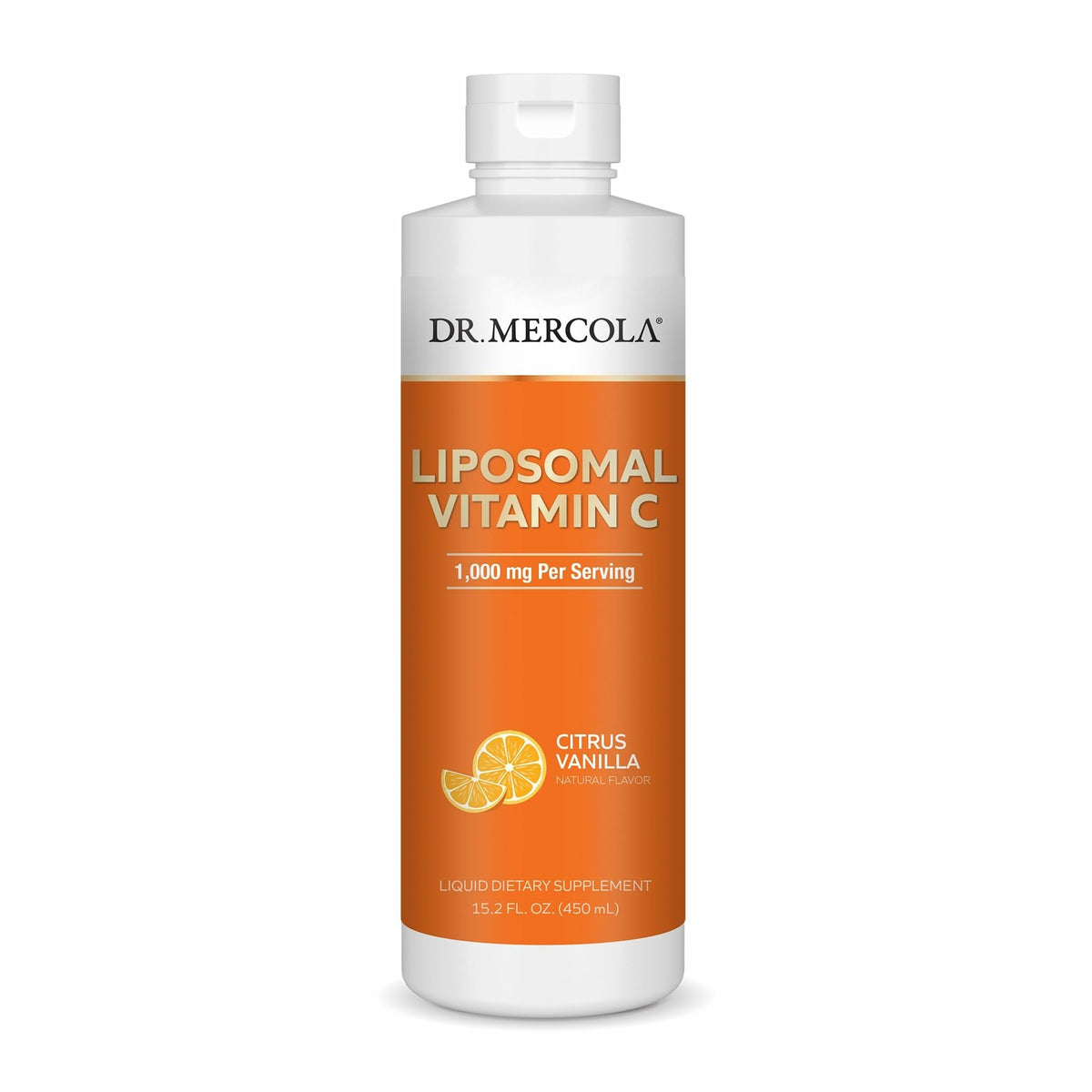 Dr. Mercola Liquid Liposomal Vitamin C bottle front view
