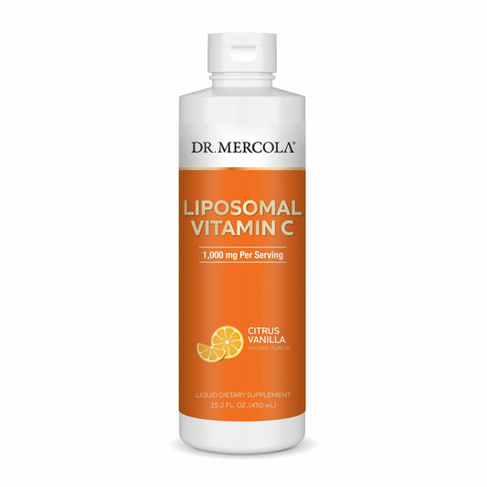 Dr. Mercola Liquid Liposomal Vitamin C bottle front view