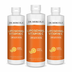 Dr. Mercola Liquid Liposomal Vitamin C bottle – front view