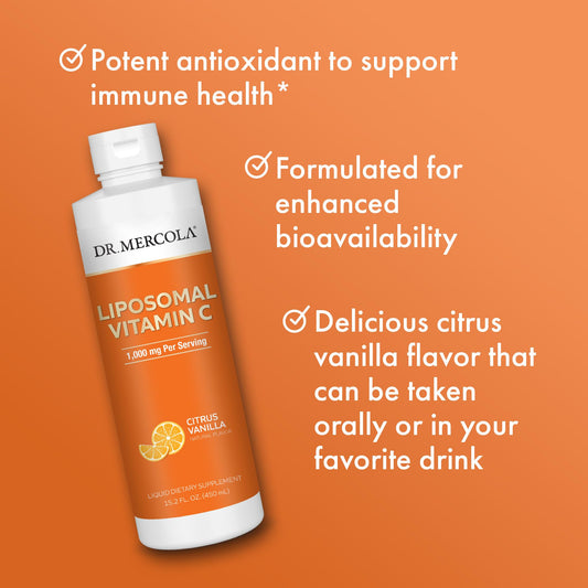 Nutrition facts showing 1,000 mg vitamin C per serving