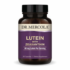 Dr. Mercola Lutein with Zeaxanthin bottle and label