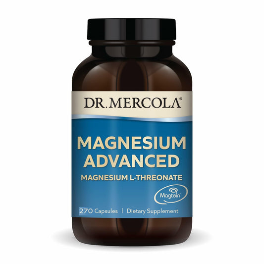Dr. Mercola Magnesium Advanced bottle – front view