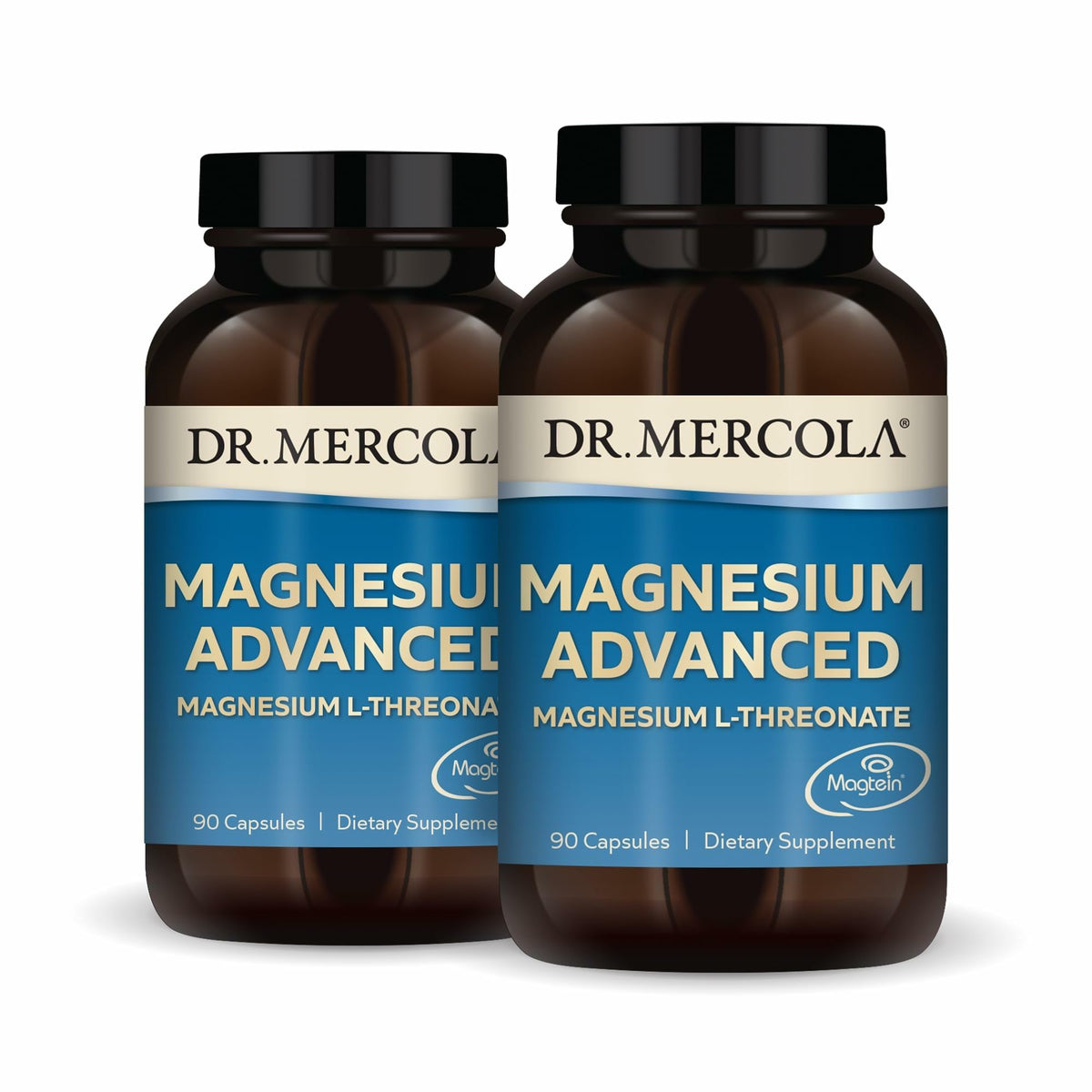 Dr Mercola Magnesium Advanced 2-Pack bottle front view