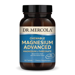 Front view of Dr. Mercola Magnesium Chewable Advanced bottle