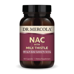 Dr. Mercola NAC with Milk Thistle bottle front