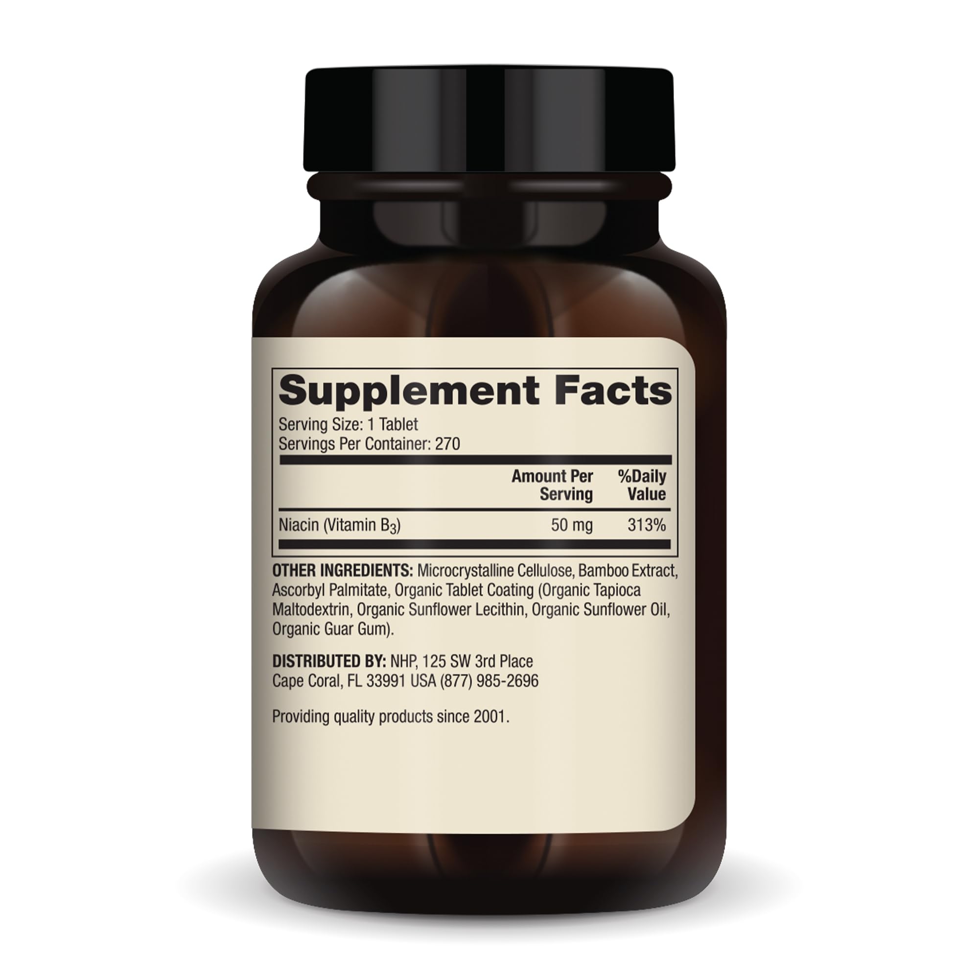 Front packaging of Dr. Mercola Niacin Vitamin B3