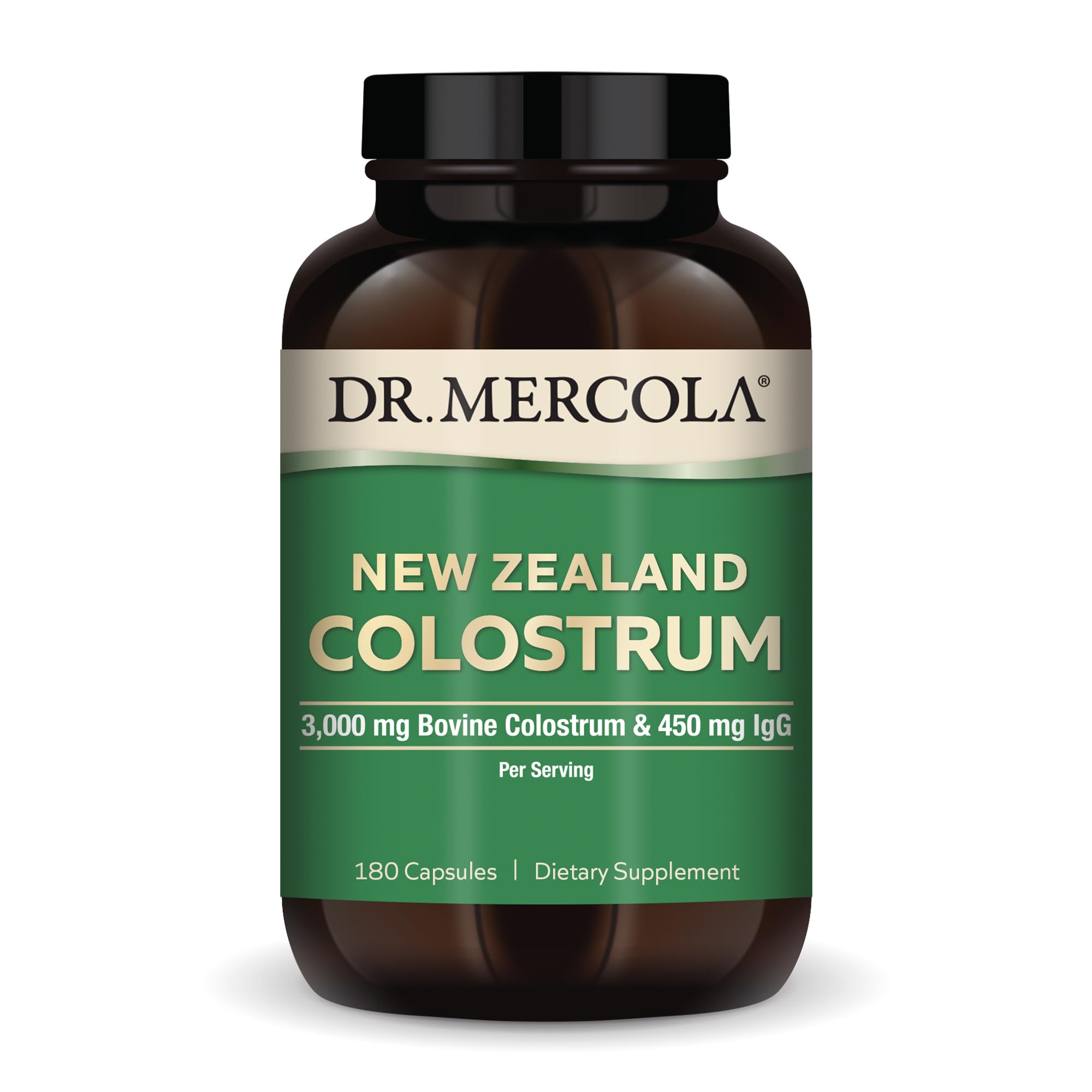 Mecolan Dr. Mercola NZ Colostrum – 3,000mg Colostrum + 450mg IgG, 180 Caps ...