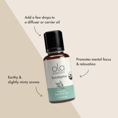 Dr. Mercola Ola Botanicals Organic label emphasizing USDA certification and cruelty-free sourcing.