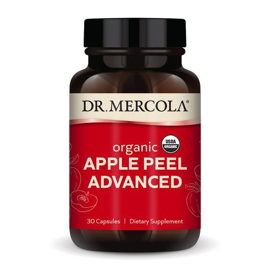 Dr. Mercola Organic Apple Peel Advanced bottle with label