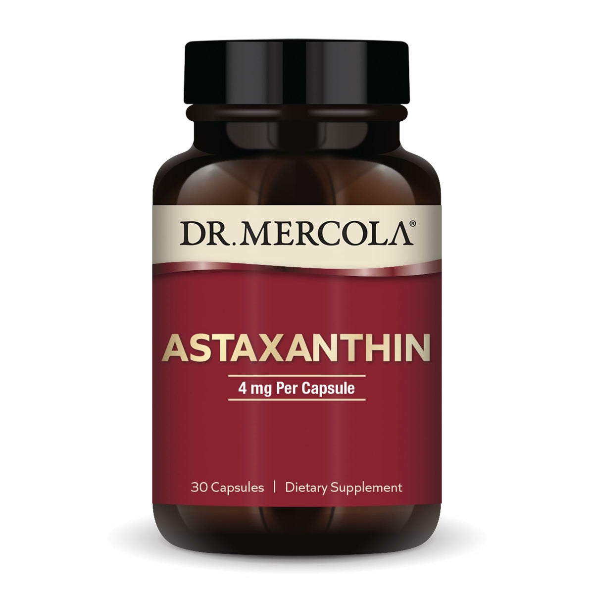 Dr. Mercola Organic Astaxanthin 4 mg bottle