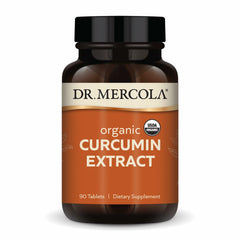 Dr. Mercola Organic Curcumin Extract bottle with label