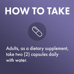 Nutrition facts and serving size on the bottle