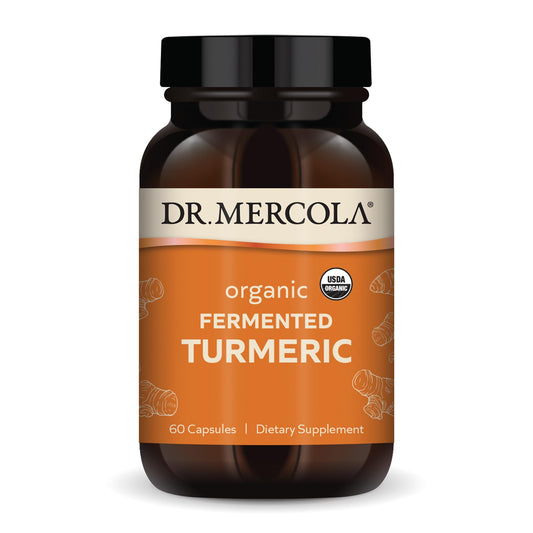Dr. Mercola Organic Fermented Turmeric bottle - 60 capsules