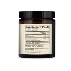 Ingredients: Organic Maca Powder Gelatinized with Non-GMO, Soy Free, Gluten Free certifications
