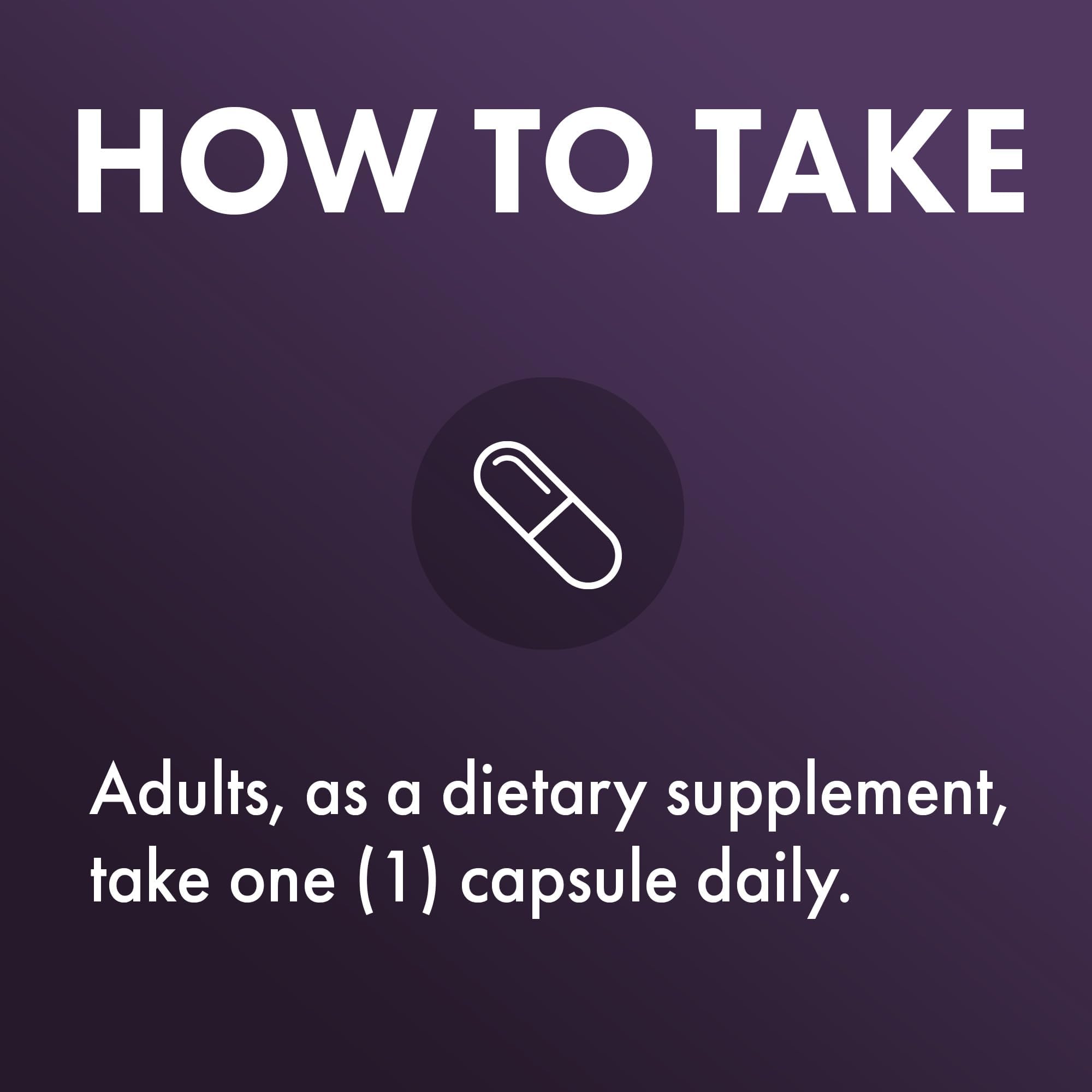 Bottle displaying 30 capsules per container
