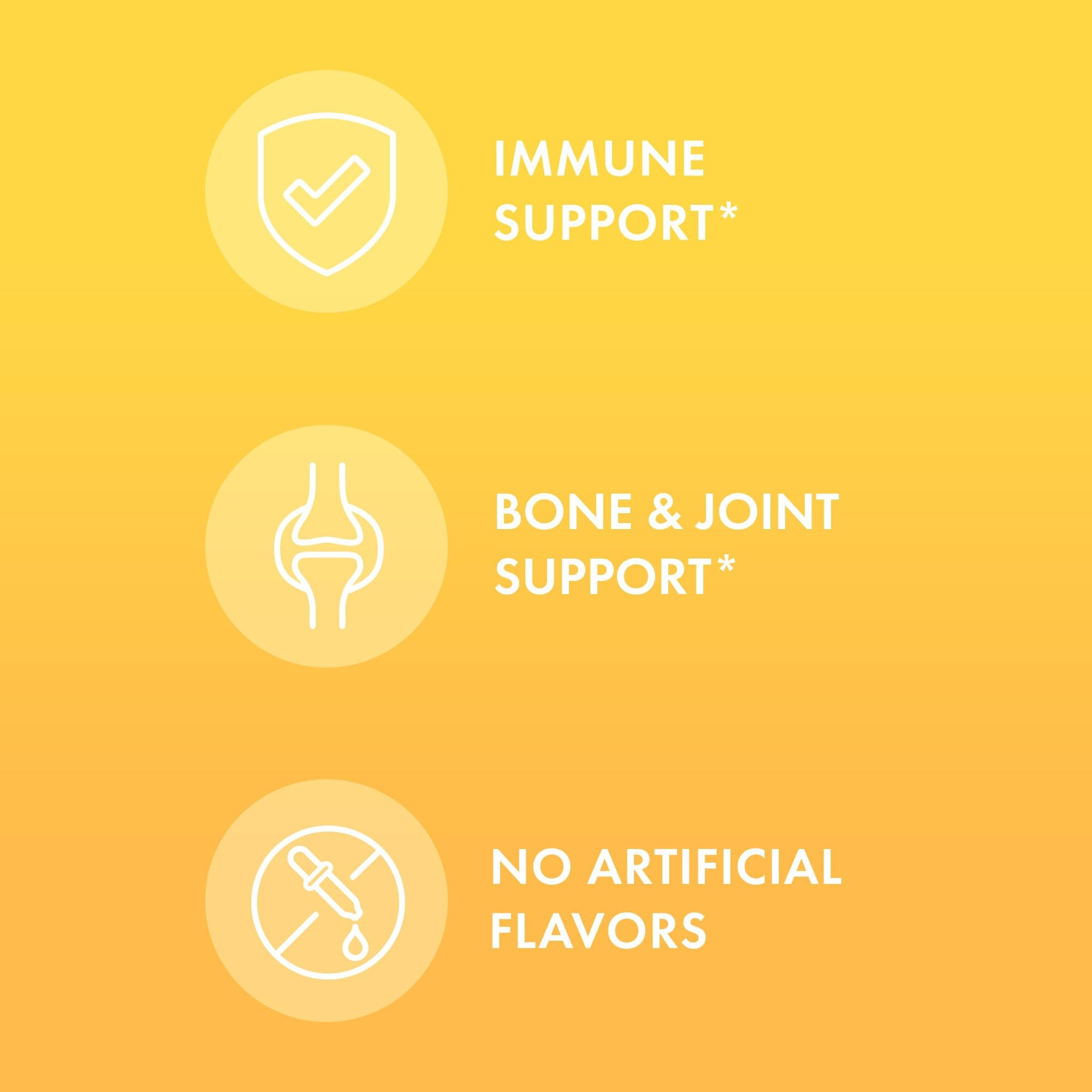 Supplement facts panel for Vitamin D3 Gummies
