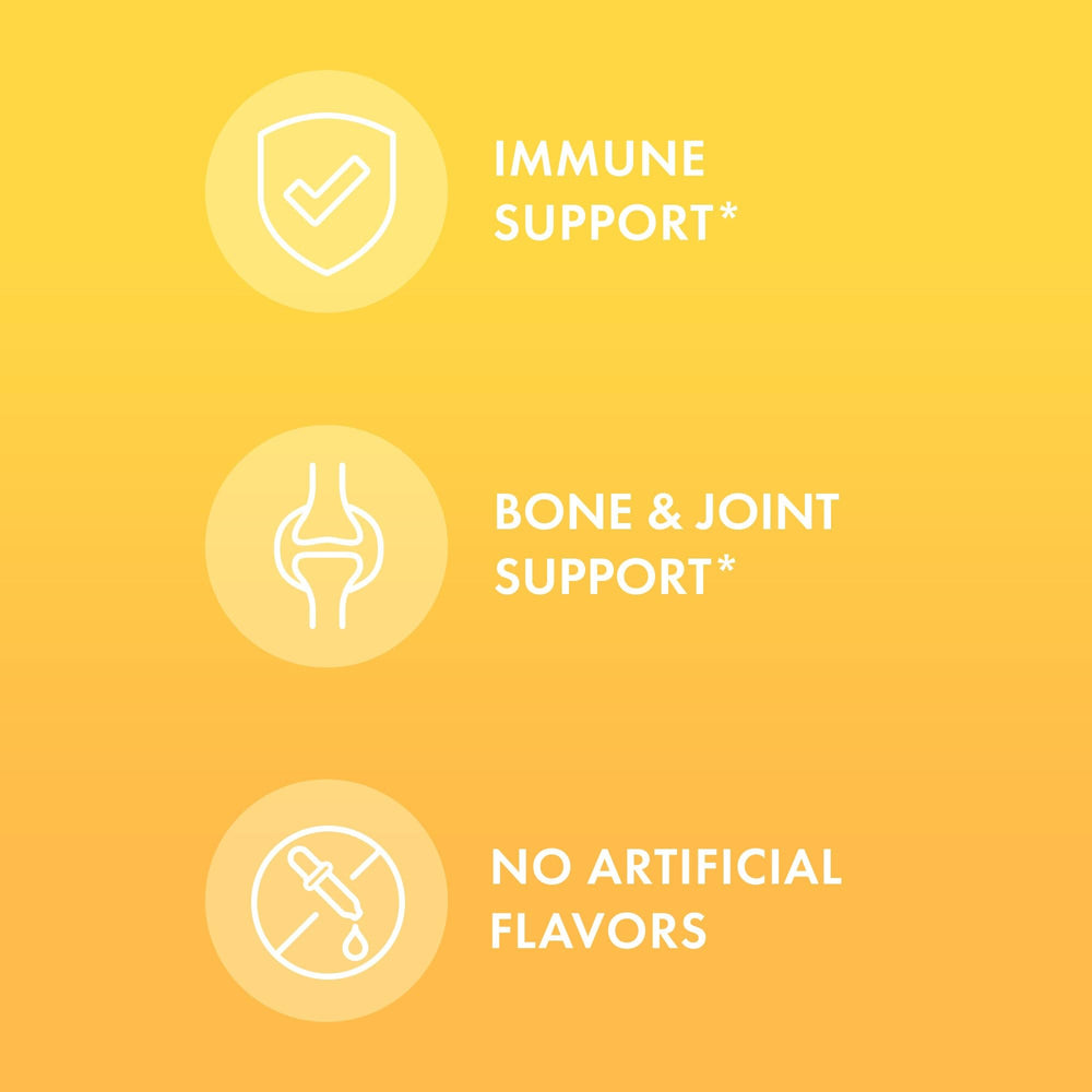 Supplement facts panel for Vitamin D3 Gummies