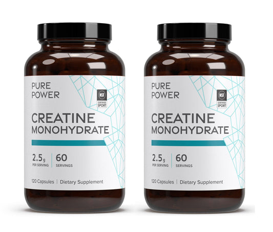 Dr Mercola Pure Power Creatine Monohydrate two bottle 2 pack