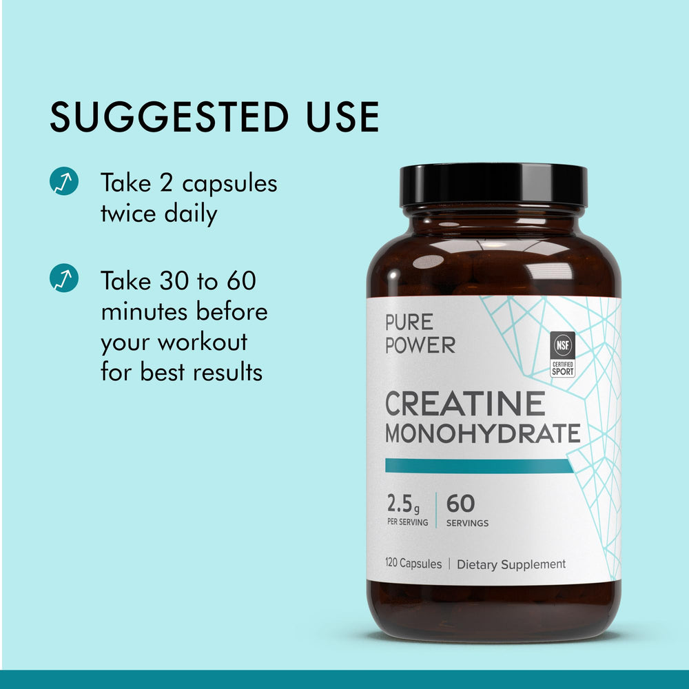 Nutrition facts panel for Dr Mercola Pure Power Creatine Monohydrate