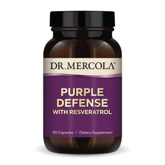 Dr. Mercola Purple Defense bottle label with branding