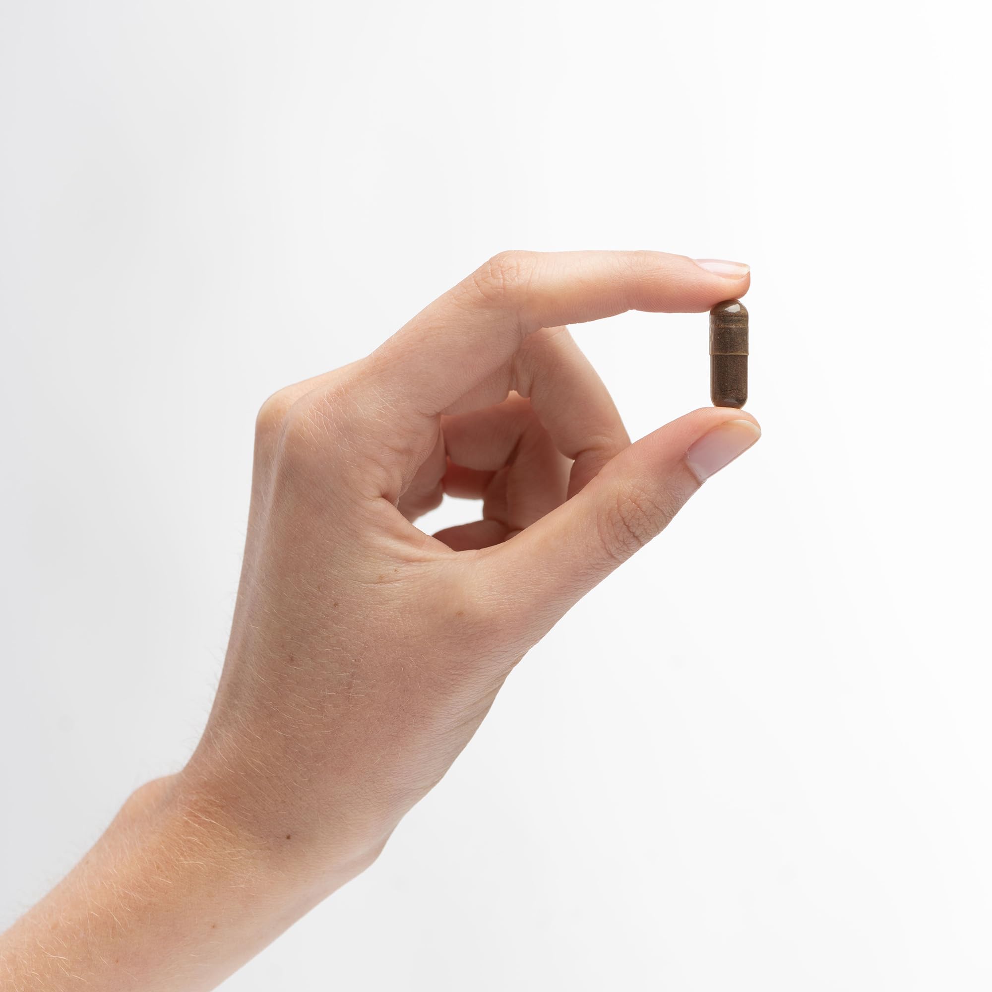 90-capsule bottle on white background