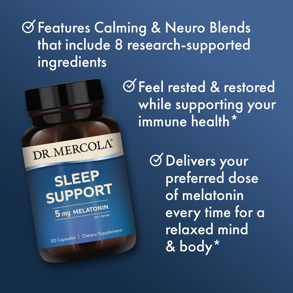 Ingredient chart for Sleep Support with Melatonin