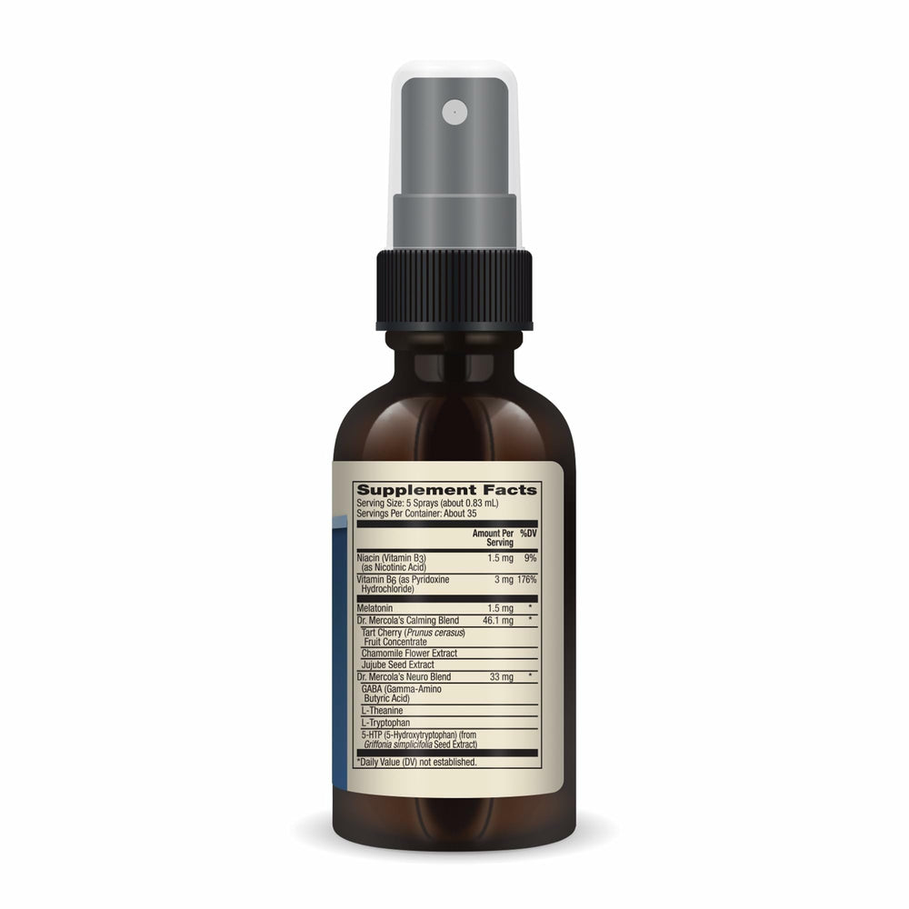 Close-up of Melatonin Spray being applied to the mouth