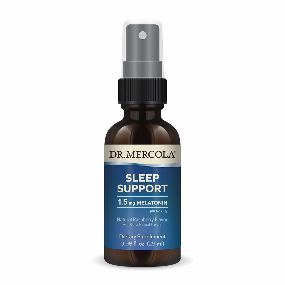 Dr. Mercola Sleep Support Melatonin Spray with Raspberry Flavor - 0.98 fl oz