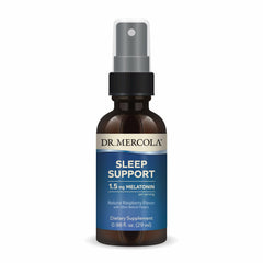 Dr. Mercola Sleep Support Melatonin Spray with Raspberry Flavor - 0.98 fl oz