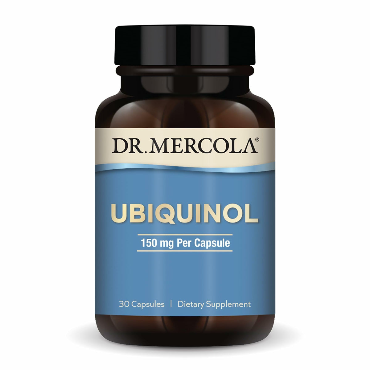 Dr. Mercola Ubiquinol 150 mg bottle with 30 capsules