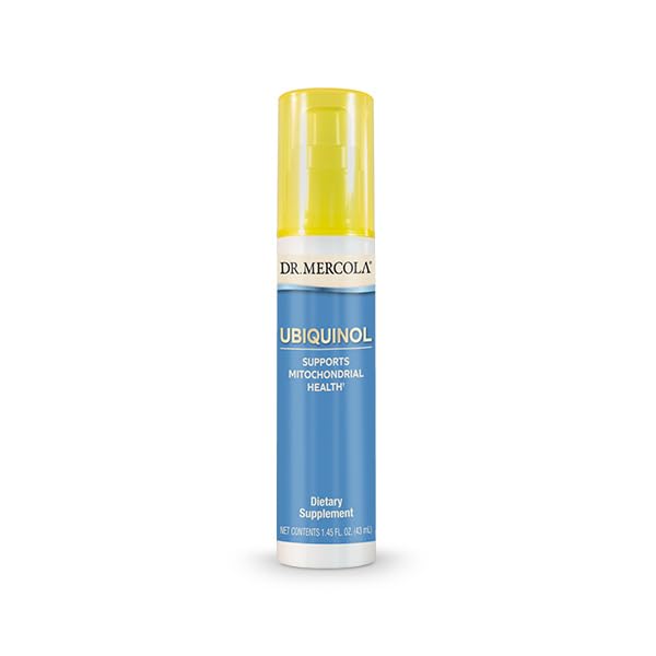 Dr. Mercola Ubiquinol Liquid Pump bottle, 1.45 Fl Oz (43 mL), about 18 servings, non-GMO dietary supplement