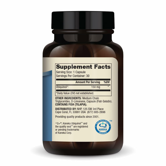 Dr. Mercola Ubiquinol packaging and label