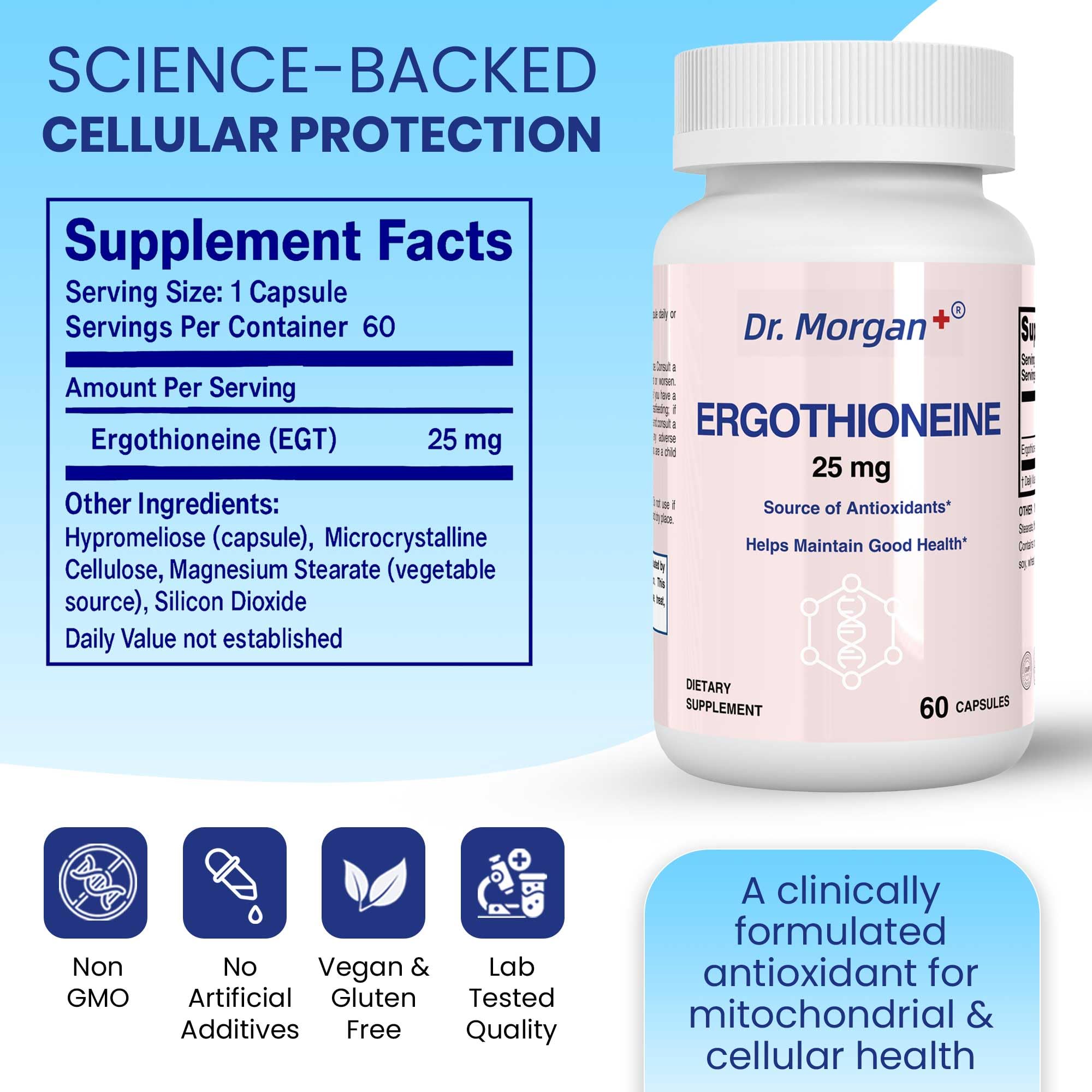 Back panel with supplement facts and ingredients