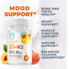 Ingredients and vitamins information for DR. MORITZ D3 K2 gummies