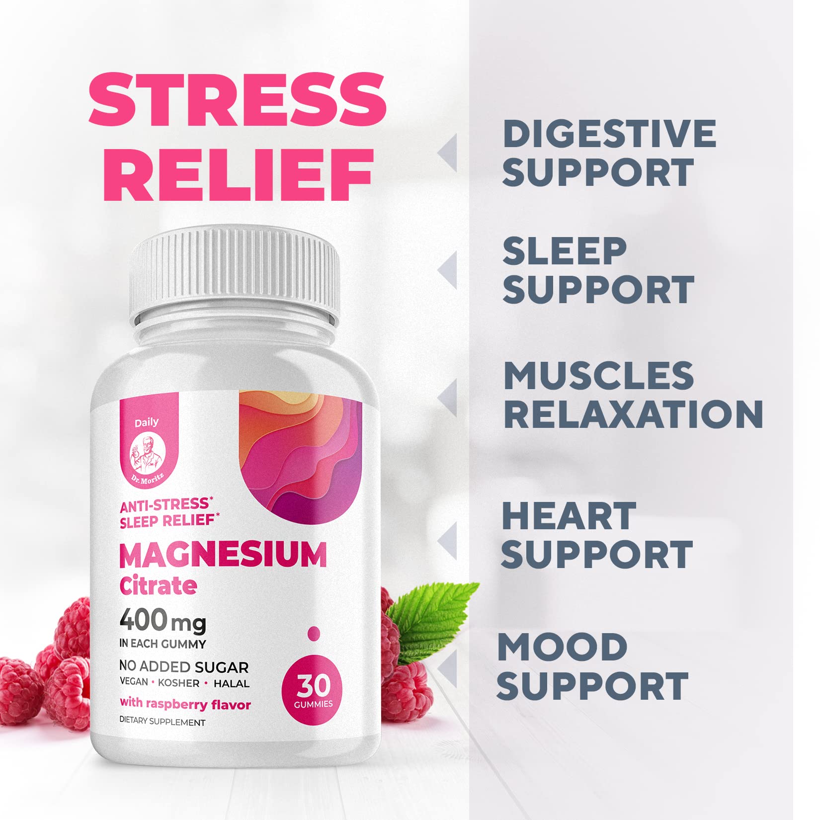 Sugar-free gummy badge and 400 mg strength