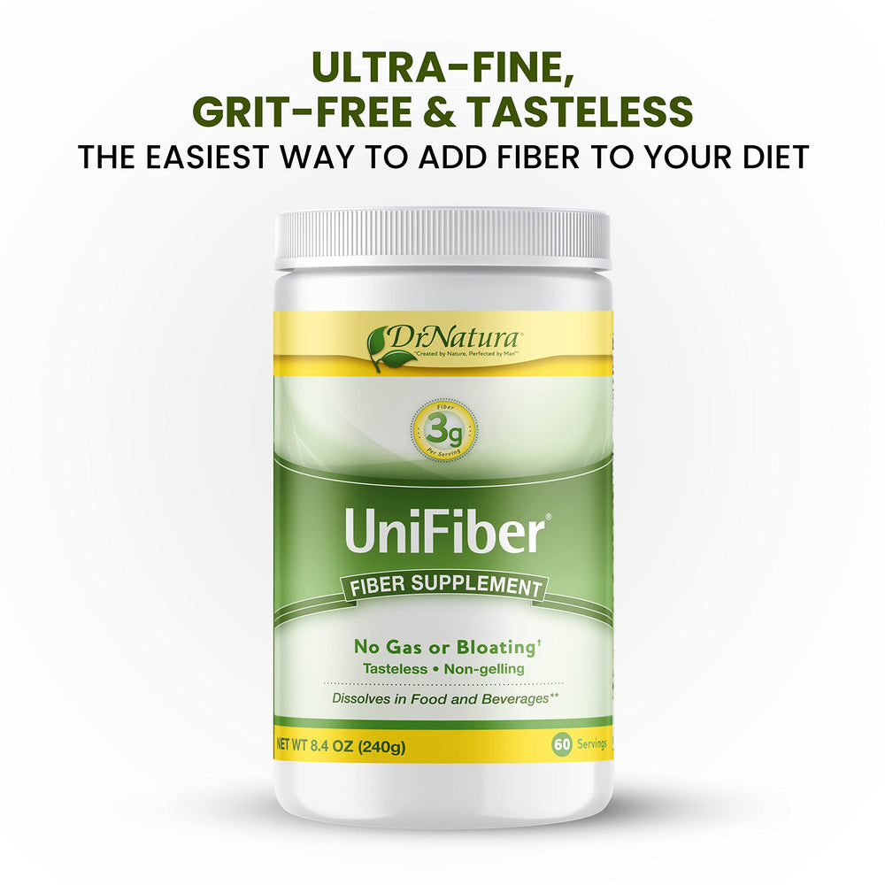 Unifiber packaging with scoop and product name