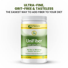 Unifiber packaging with scoop and product name