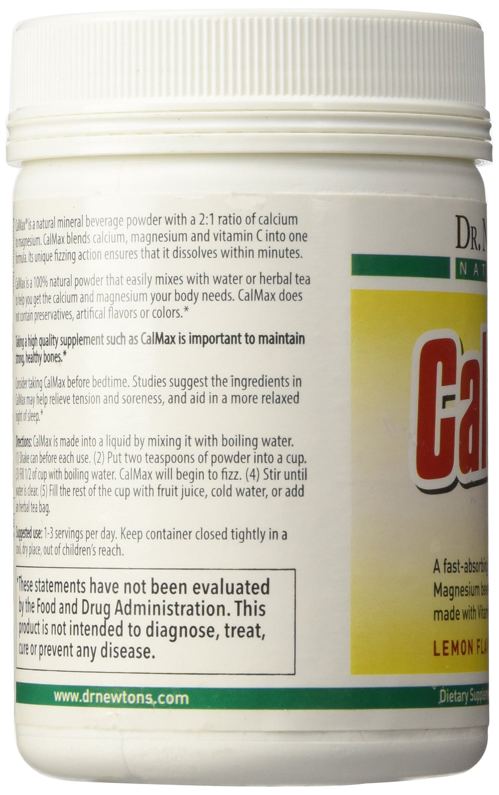 CalMax packaging and bottle close-up