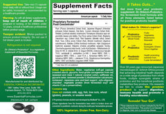 Dr. Ohhira's Original capsules close-up, easy-to-swallow vegetarian soft gels.