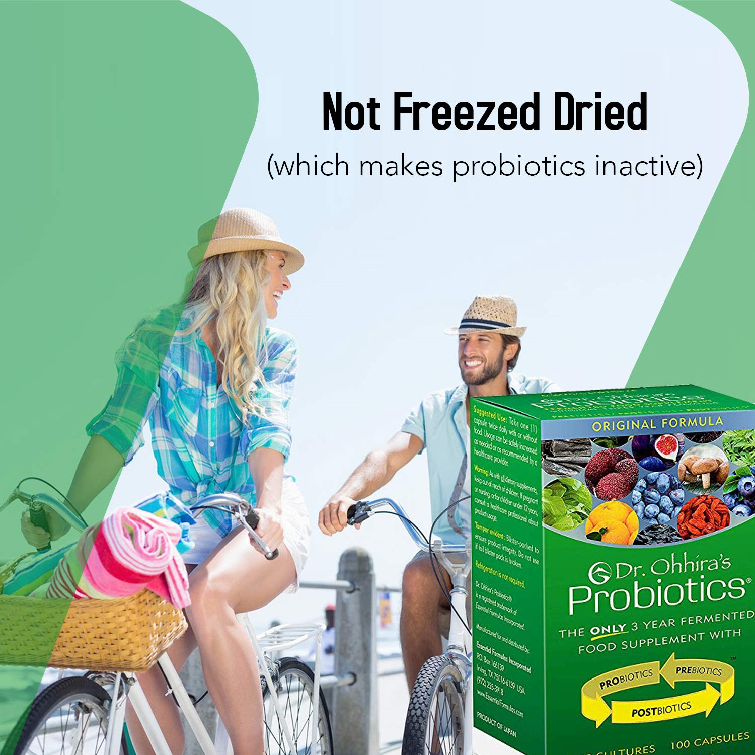 Eco-friendly packaging for Dr. Ohhira's Probiotics