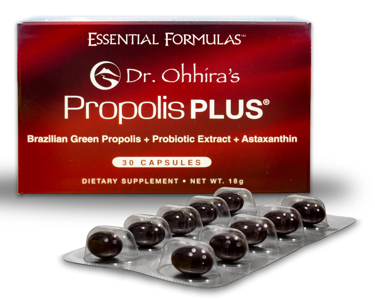 Dr. Ohhira's Propolis Plus bottle with Brazilian Green Propolis