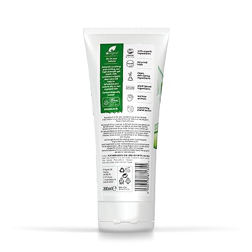 Dr Organic Aloe Vera Gel 200ml packaging and bottle