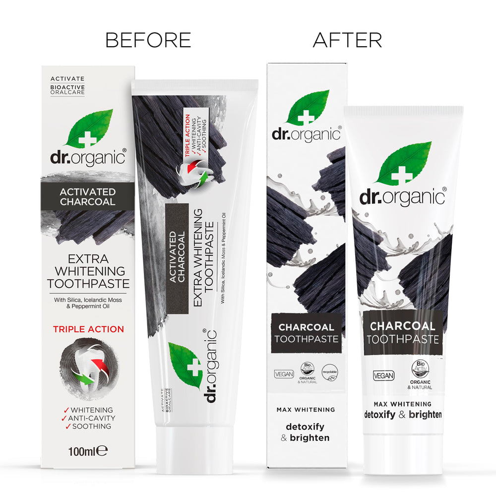 Illustration of charcoal whitening concept