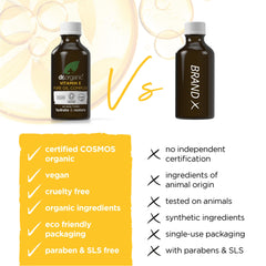 Texture shot showing lightweight oil being absorbed into skin