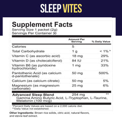 Single-use Berry Flavor Sleep Vites packet