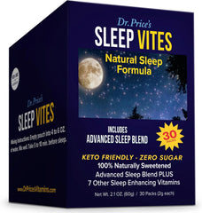 Sleep Vites nutrition panel and ingredients graphic