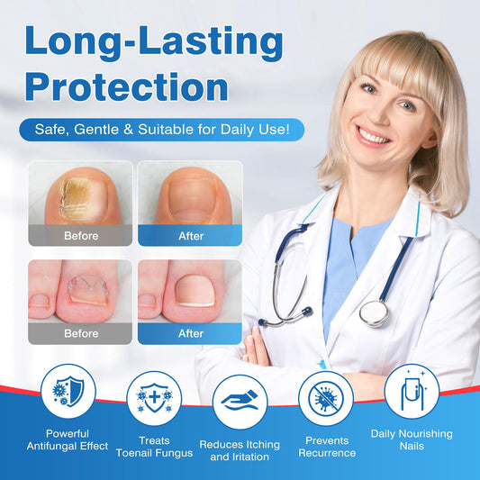 DR.RAPID toenail fungi pen rotating brush tip enables precise dosing.