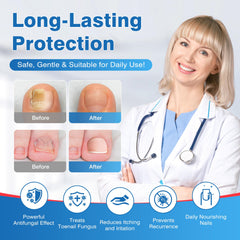 DR.RAPID toenail fungi pen rotating brush tip enables precise dosing.